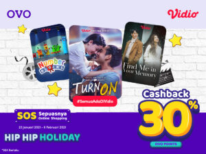 Promo beli Vidio Premier cashback 30% pakai OVO