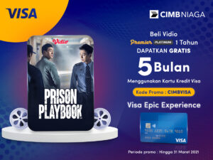 Promo Vidio Premier Platinum pakai Kartu Kredit Visa CIMB Niaga.