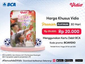 Promo Vidio Premier Platinum dengan Kartu Debit BCA.