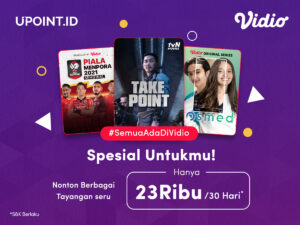 Promo Upoint dapatkan diskon Vidio Premier Platinum cuma Rp 23.000,-
