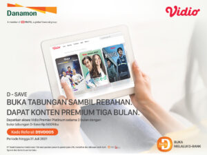Promo Danamon, Buka Tabungan Sambil Rebahan Dapat Konten Vidio Premium Tiga Bulan!