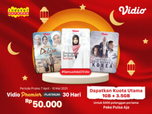 Promo Ramadhan Indosat, Beli Vidio Premier Dapat Kuota Gratis!