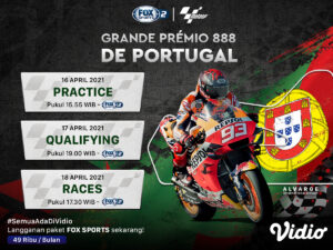 Jadwal & Link Live Streaming MotoGP Portugal 2021 16-18 April
