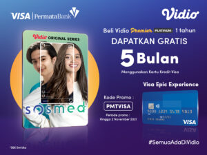 Beli Vidio Premier Platinum Pakai Promo Kartu Kredit Visa PermataBank, Dapat Gratis Ekstra 5 Bulan!