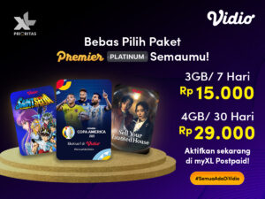 Promo XL Prioritas, Beli Paket Vidio Bayar Setelah Nonton!