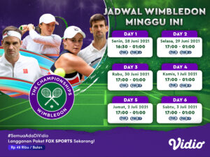 jadwal grand slam wimbledon 2021