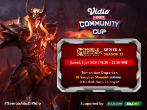 Live Streaming VCC Mobile Legends di Vidio