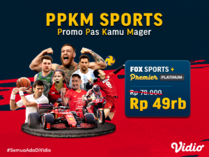 Promo PPKM Sports Fox Sports + Premier Platinum Vidio