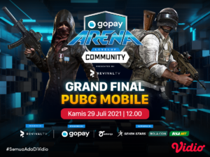 live streaming gopay arena level up community pubg mobile