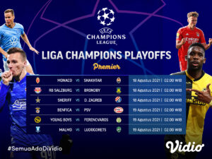 Jadwal dan Link Live Streaming Liga Champions Babak Play-off Leg 1 2021-2022