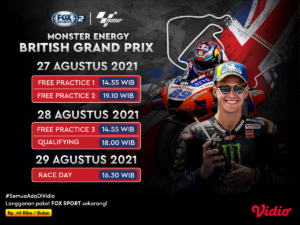 Link Live Streaming MotoGP Inggris 2021 di FOX Sports