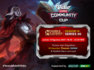 Link Live Streaming Vidio Community Cup Season 10 Mobile Legends series 10 grand final