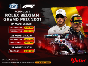 Link Live Streaming F1 GP Belgia 2021 di FOX Sports