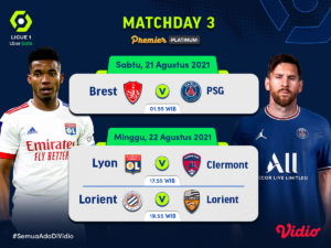 Link Nonton Live Streaming Ligue 1 Prancis Matchday 3 2021