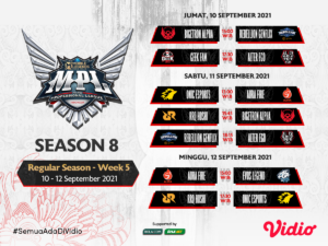 Live Streaming MPL ID Season 8 Week 5 di Vidio