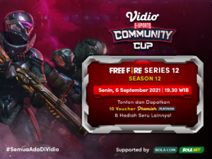 Streaming Vidio Community Cup Season 12 Free Fire Grand Final