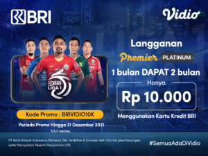 Promo BRI, Beli Paket Vidio Gratis 1 Bulan Hari Ini!