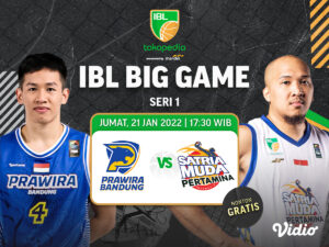 Link Live Streaming IBL 2022 Seri 1 Sore Ini, Prawira Bandung vs Satria Muda Pertamina