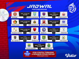 Ini Jadwal Liga 1 2021-22 Lengkap Pekan Ini dan Link Live Streamingnya!