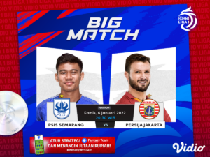 Link Live Streaming Liga 1 2021/22 Hari Ini, Duel Panas PSIS vs Persija