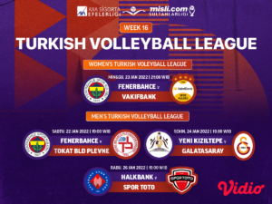Ini Jadwal dan Link Live Streaming Liga Voli Turki 2021/22 Pekan Ini