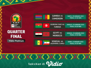 Jadwal dan Link Live Streaming Perempat Final Piala Afrika 2022 di Vidio
