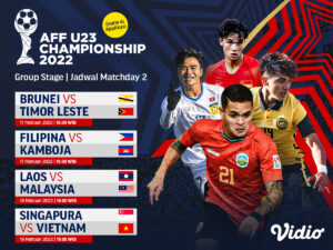 Jadwal dan Link Live Streaming Piala AFF U-23 2022 Matchday 2 di Vidio