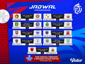 Jadwal Live Streaming Liga 1 2021-22 Pekan Ke-27 di Vidio