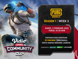 Nonton Vidio Community Cup Season 1 PUBG Mobile Week 3 dan Menangkan Hadiah Menariknya!