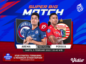 Arema vs Persija: Jadwal Liga 1 2021-22 Live Streaming di Vidio