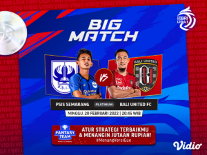 PSIS vs Bali United: Jadwal Liga 1 Hari Ini Live Streaming di Vidio