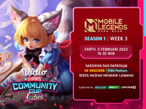 Nonton Siaran Langsung Vidio Community Cup Ladies Season 1 Mobile Legends Week 3