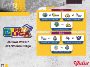 Saksikan Live Streaming PLN Mobile Proliga 2022 Pekan Ke-7 di Vidio