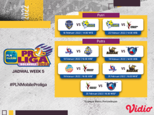 Jadwal Live Streaming PLN Mobile Proliga 2022 Pekan Keenam di Vidio