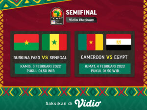 Jadwal Live Streaming Semifinal Piala Afrika 2022, Kamerun vs Mesir dan Burkina Faso vs Senegal