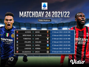 Jadwal Siaran Langsung Serie A 2021/22 Pekan 24, Tersaji Derby della Madonnina