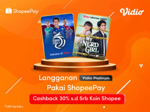 Cashback Shopee 30%, Nonton Bola & Series Pakai Paket Vidio
