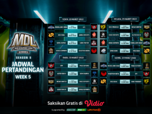 Memasuki Week 5, Ini Link Live Streaming MDL Season 5