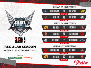 Link Live Streaming MPL S9 Pekan Keenam, Alter Ego Hadapi EVOS