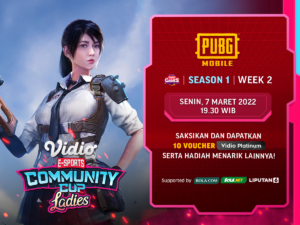 Live Streaming Vidio Community Cup Ladies Season 1 PUBG Mobile Week 2