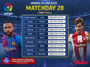 Live Streaming Liga Spanyol ( La Liga ) 2021/22 Pekan Ke-28