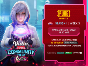 Ini Link Live Streaming Vidio Community Cup Ladies Season 1 - PUBG Mobile Week 3