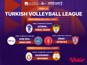 Seru! Ini Link Live Streaming Liga Voli Turki 2021/22 Pekan 23