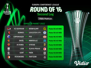 Link Live Streaming 16 Besar Liga Konferensi Eropa 2021/22 Leg Kedua