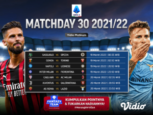 Live Streaming Liga Italia ( Serie A ) 2021/22 Pekan Ke-30