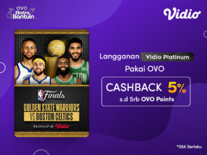 Langganan Vidio Platinum dapatkan Cashback OVO 5%