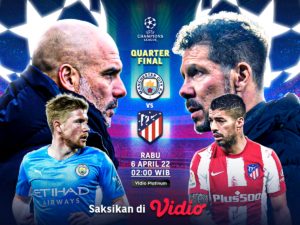 Link Live Streaming Man City vs Atletico Madrid: Leg Pertama Perempat Final Liga Champions 2021/2022