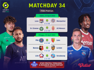 Simak Jadwal Liga Prancis 2021/22 Pekan Ke-34, PSG Tatap Laga Berat