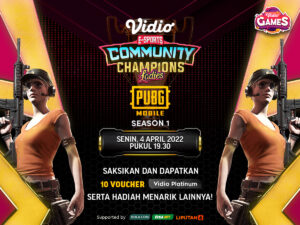Ayo Live Streaming Vidio Community Champions Ladies Season 1 PUBG Mobile dan Raih Hadiahnya