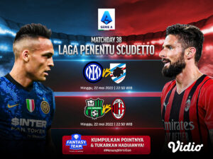 Link Live Streaming Serie A: AC Milan dan Inter Berebut Scudetto, Siapa yang Menang?